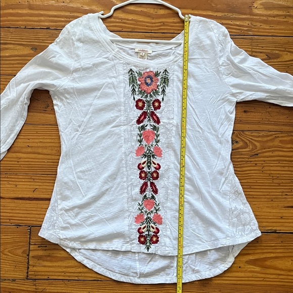 Sundance White Floral Embroidered Blouse - Picture 4 of 4